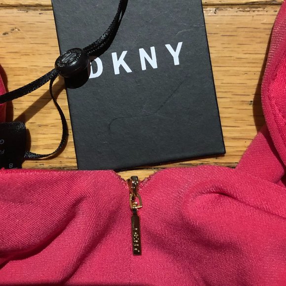 Brand New DKNY faux-wrap midi dress - Picture 8 of 10